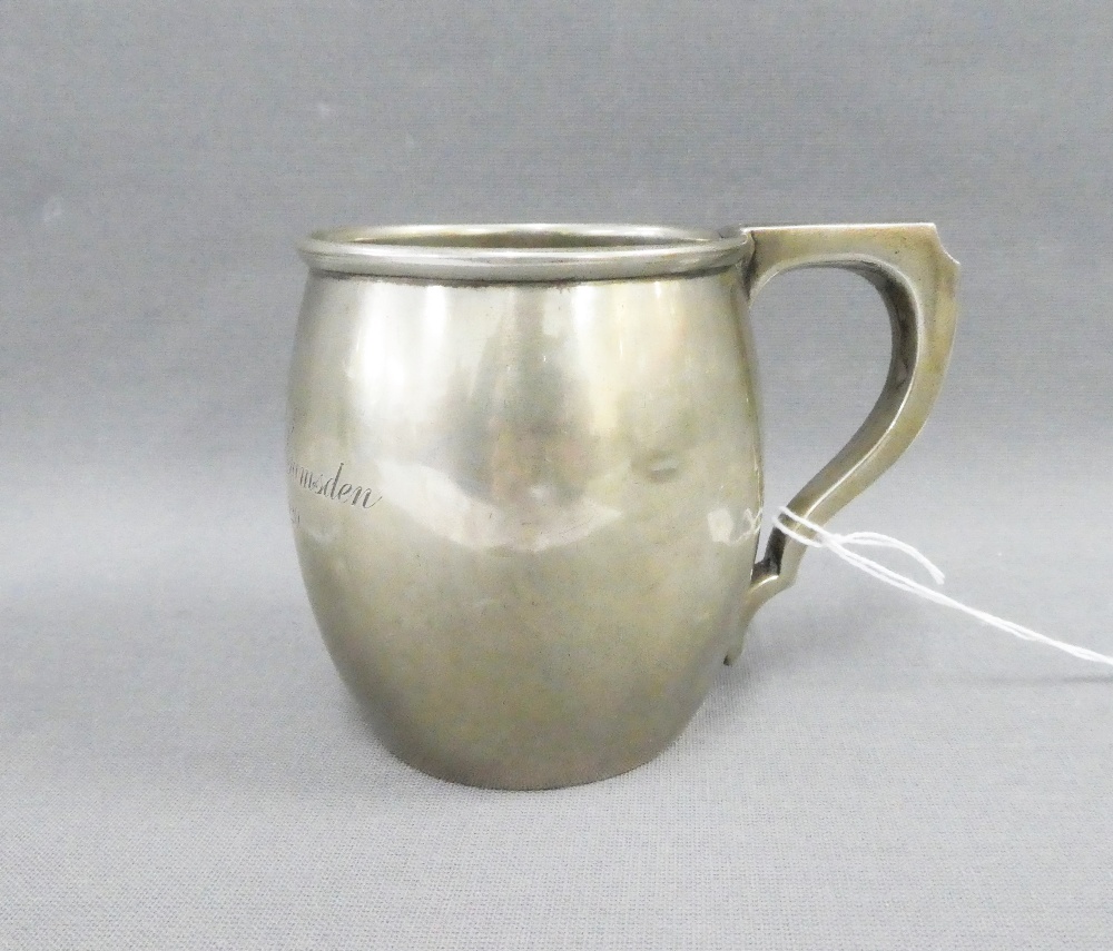 George V silver Christening mug, Birmingham 1919, 8cm high