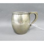 George V silver Christening mug, Birmingham 1919, 8cm high