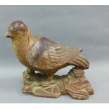 Soapstone bird, 13cm high