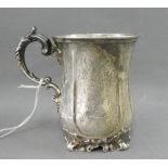 Victorian silver christening mug, Edward & John Barnard, London 1851, 9cm high
