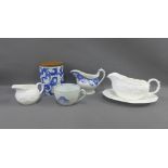 Mixed lot to include to include Wedgwood white glazed jugs and Losol Ware, etc (5)