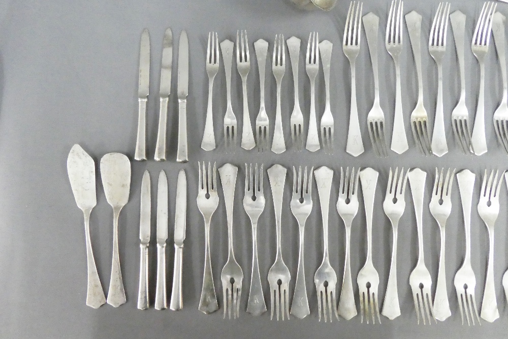A suite of German flatware, stamped Carl Frey & Sohne 800, approx 2.5kgs overall - Image 2 of 3