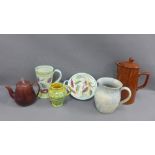 Mixed lot to include Denby mug and bowl, etc ( 6)