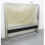 Julian Chichester antiqued verre eglomise glass headboard, 162 x 182cm