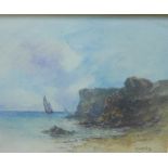 Harris, Shore scene with Boats, Watercolour, signed and dated '96, in a glazed giltwood frame, 32