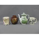 Mixed lot to include Adams English Scenic pattern coffee pot, Carlton Ware Rouge Royale ginger jar