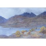 James Kinnear (SCOTTISH 1846 - 1917), Perthshire Landscape, watercolour, signed, in an ornate glazed