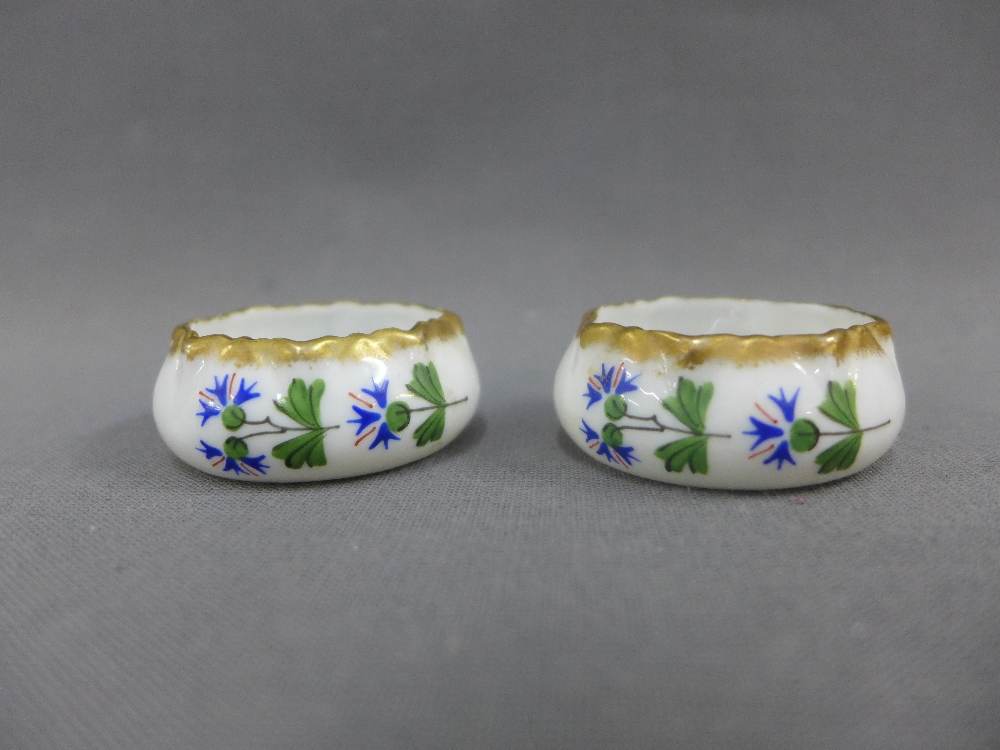 Pair of Limoges porcelain salts and a St Petersburg bowl and jar, largest 13cm (4) - Image 2 of 4