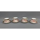 Royal Crown Derby Imari pattern 2649 cups and saucers to include four cups and six saucers, (10)