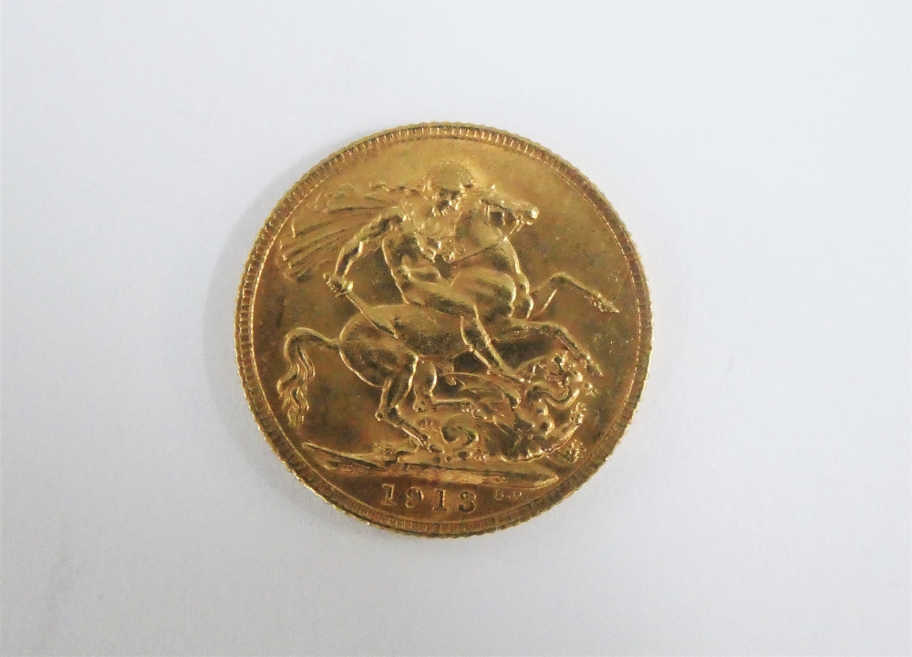 George V gold Sovereign, 1913 - Image 2 of 2