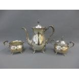 Three piece Epns teaset (3)