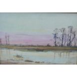 Henry M Telfer, (SCOTTISH fl. 1878 - 1886), River landscape, Watercolour, signed an dated '86, in