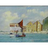 Derrick Smoothy, Fishing Boat Returning to Harbour, Oil on canvas, signed, in a giltwood frame, 39 x
