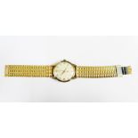 Girard Perregaux, a Gent's vintage 9ct gold cased wristwatch, the champagne coloured dial with