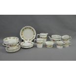 Wedgwood Quince patterned tableware's to include a teaset, (a lot)