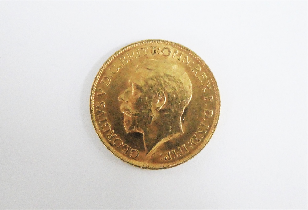 George V gold Sovereign, 1913