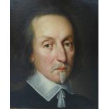 Head and shoulders portrait of an Elizabethan Gentleman, apparently unsigned, oil on canvas, in
