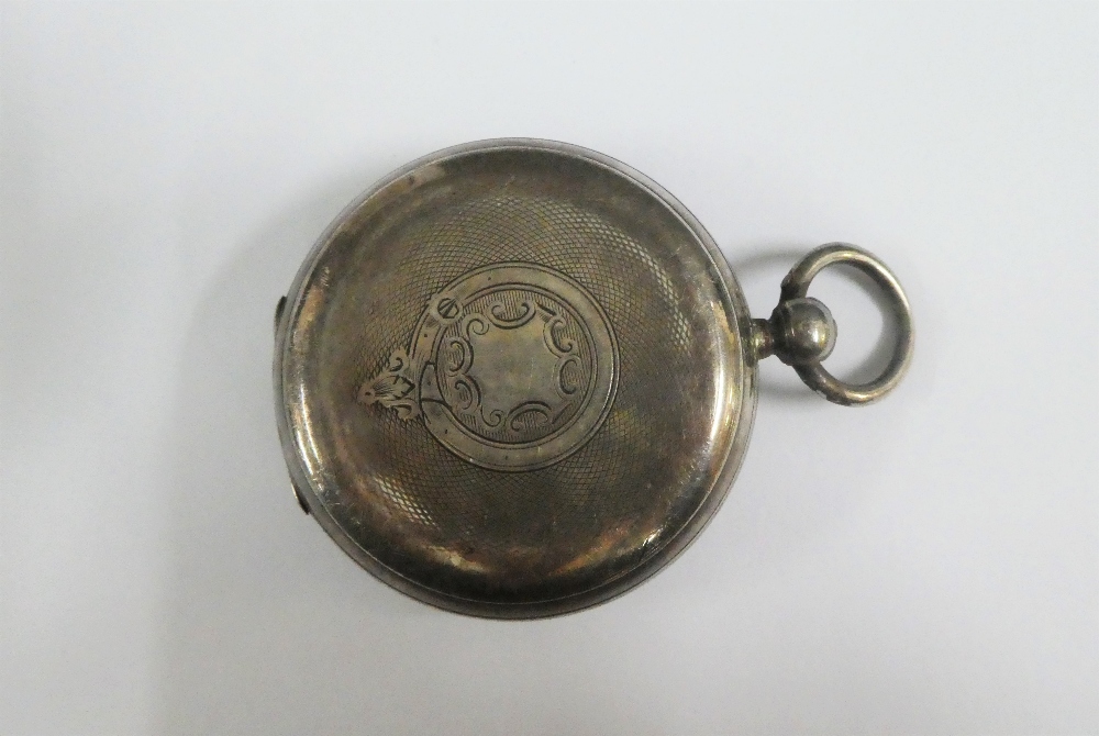 Silver cased pocket watch - Image 3 of 3