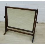 Mahogany dressing table swing mirror, 54 x 56cm