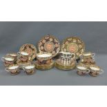 Royal Crown Derby Imari pattern number 919 teaset, comprising twelve cups, twelve saucers,