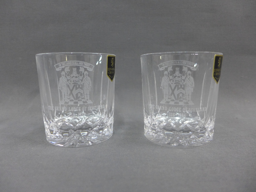 Two Edinburgh Crystal ships decanters with stoppers and set of six tumblers (8) - Image 3 of 4