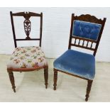 Two various 19th century side chairs (2)