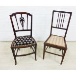 Two various side chairs (2)