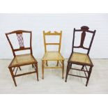 Three various side chairs (3)