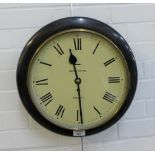 Smiths Astral wall clock, the enamel dial with Roman numerals,