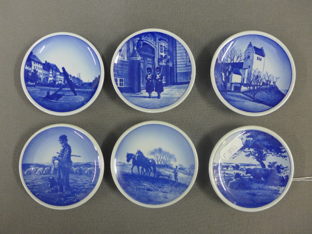 Collection of royal Copenhagen blue and white pin dishes and a Bjorn Wimblad Nymolle Garden Party - Image 3 of 4