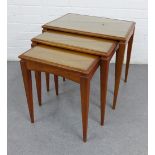 Nest of three tables, largest 50 x 54 x 38cm