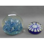 Selkirk Glass paperweight and another (2)