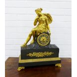 19th century French ormolu clock, the movement by Guyardet, 59 x 45cm