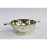 Silver quaich, London 1971, 11.5cm wide