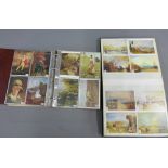Four albums with a large quantity of postcards (4)