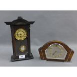 Two mantle clocks, (2)