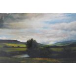 Robert Turnbull, Landscape, Pastel, signed, in a glazed frame, 47 x 31cm