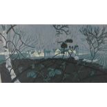 Joan Wilson (Scottish) Brambles, coloured screenprint, signed and entitled with pencil, in glazed