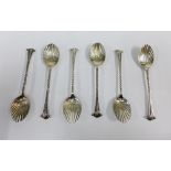Victorian set of six silver teaspoons, William Hutton & Sons London 1897, (6)