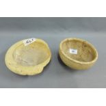 Two ancient Near Eastern bowls, circa 3rd - 1st Millennium B.C. largest 21cm wide (2)