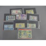 A collection of nine Scottish and British bank notes to include National Commerce of Scotland Ltd £5