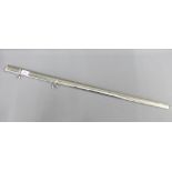 White metal sword scabbard, 85cm long