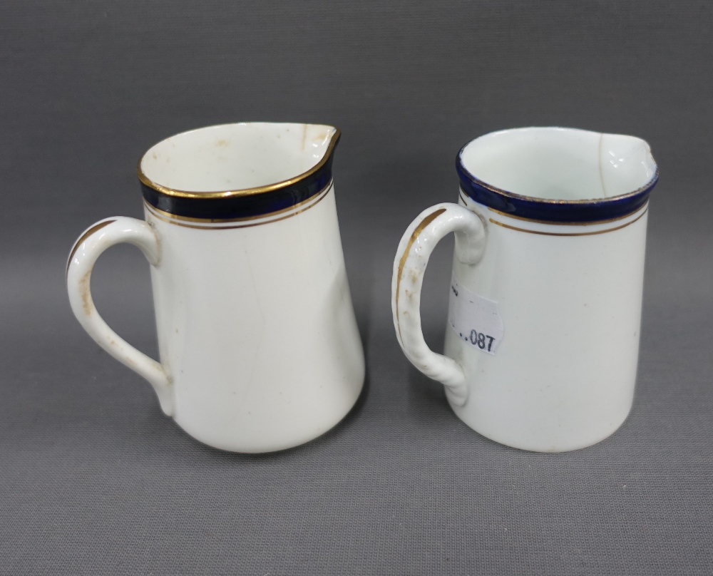 Two Edinburgh, Leith & Portobello William Hare & Co jugs, by Sneddon of Glasgow, 8cm high, (2) - Image 2 of 3
