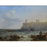 John Wilson Carmichael (1800 - 1868) Shipwreck at the Mouth of the Tyne, Oil on canvas, signed, in