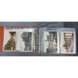 Postcard album containing a quantity of late 19th / early 20th century mainly Edinburgh postcards (a