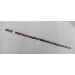 Late 19th / early 20th century black thorn sword stick