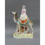 19th century Staffordshire figure - Lady Elizabeth Burton, Explorer, 21cm high