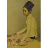 Saw Ohn Nyun a framed print by Sir Gerald Kelly print, 47 x 59cm