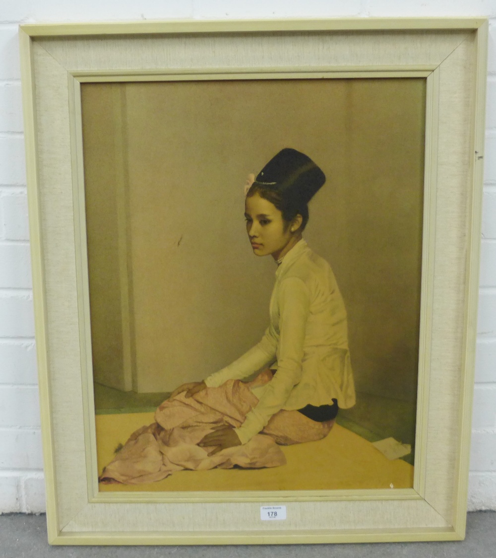 Saw Ohn Nyun a framed print by Sir Gerald Kelly print, 47 x 59cm - Image 2 of 2