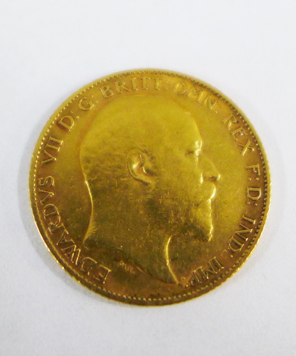 Edward VII half gold sovereign, dated 1903